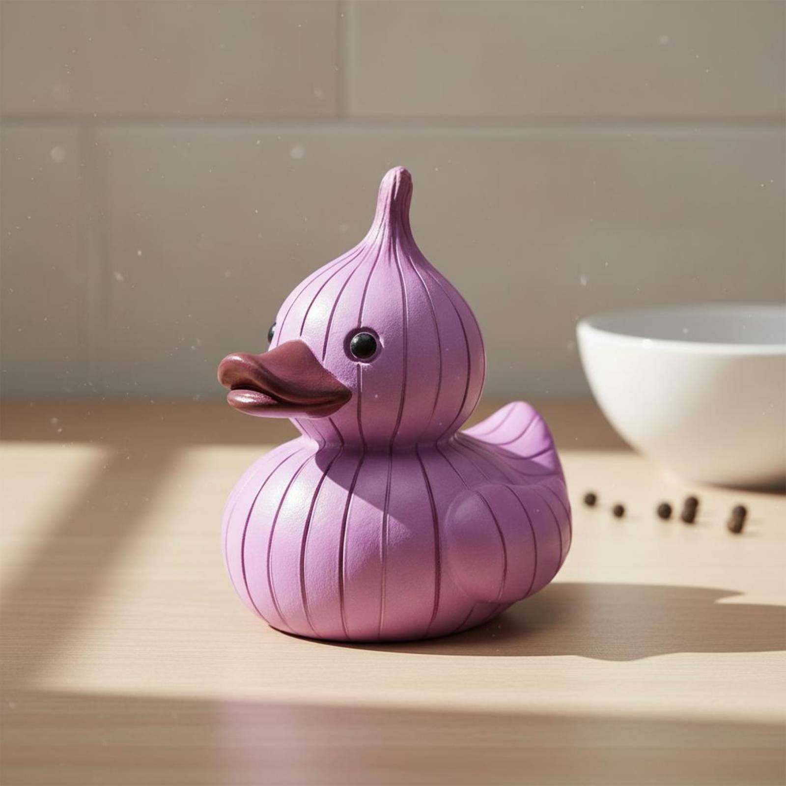Home Decor Duck - Vegetable Duck Statue Whimsical Lettuce Duck