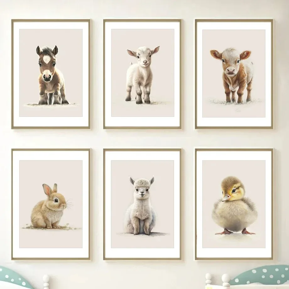 Home Decor Duck - Farm Baby Animals Horse Sheep Rabbit