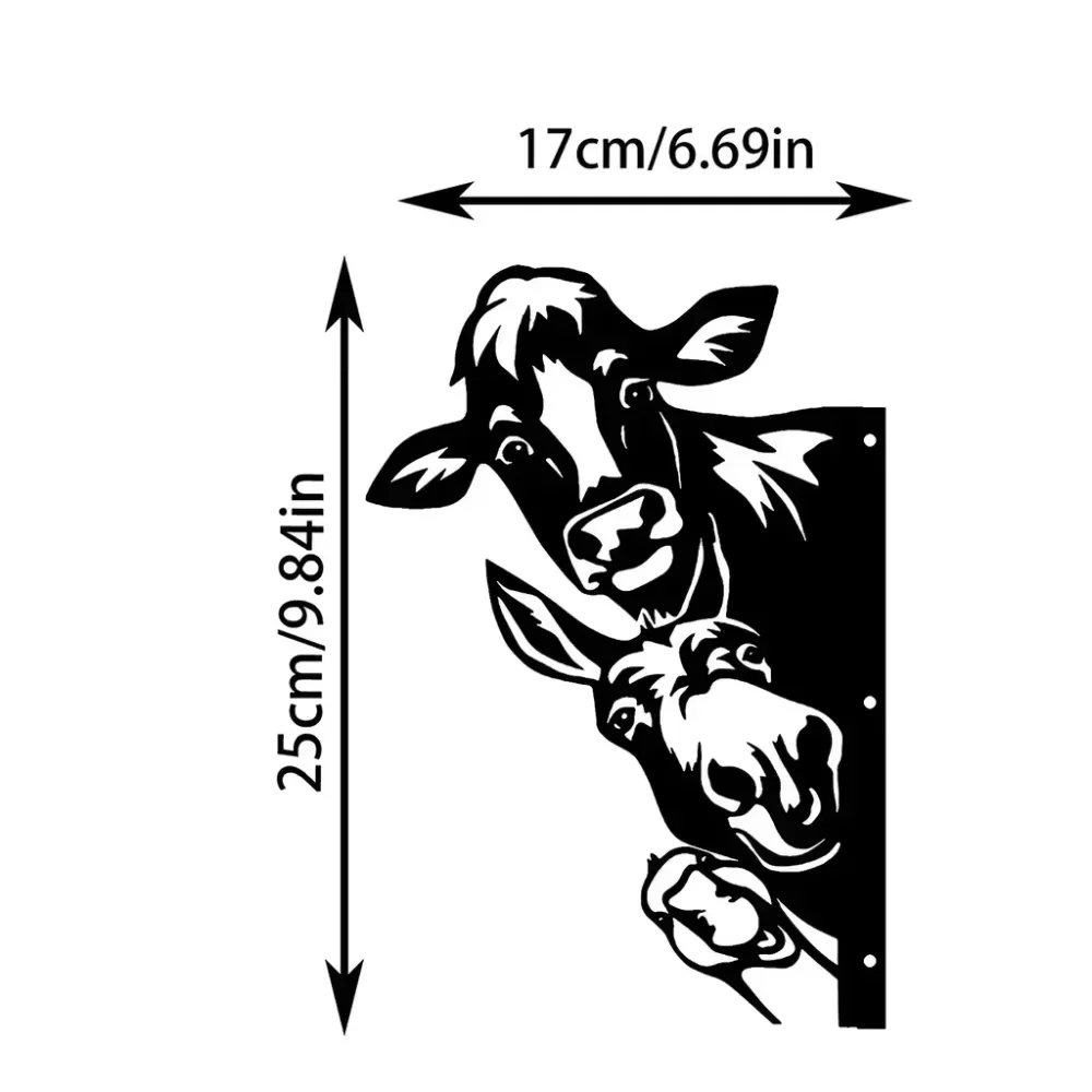 Black Rustic Metal Cow Donkey  - огляд і ціна Home Decor Duck