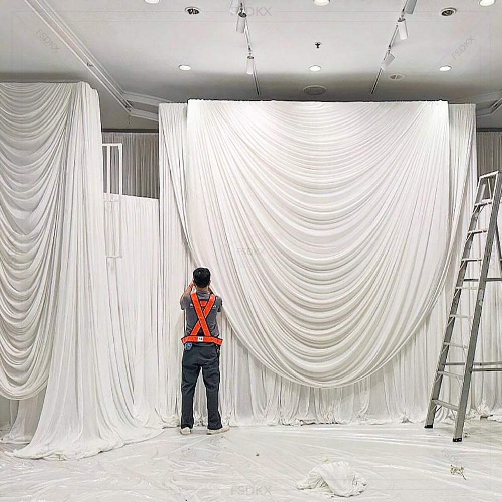 FSDKX Cheap White Ice Silk Clo - огляд і ціна Home Decor Curtain