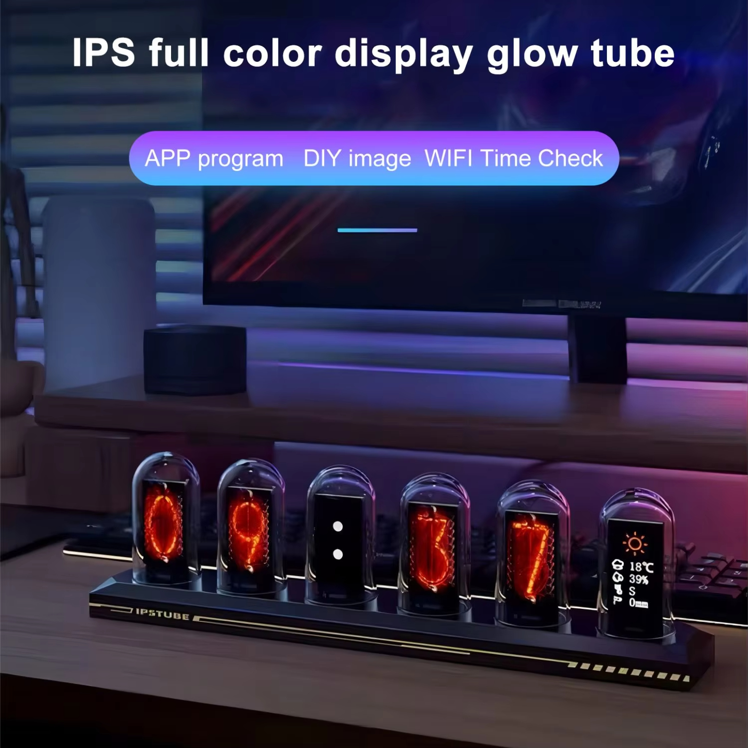 RGB Nixie Tube Clock LED Glows - огляд і ціна Home Decor Diy Ideas
