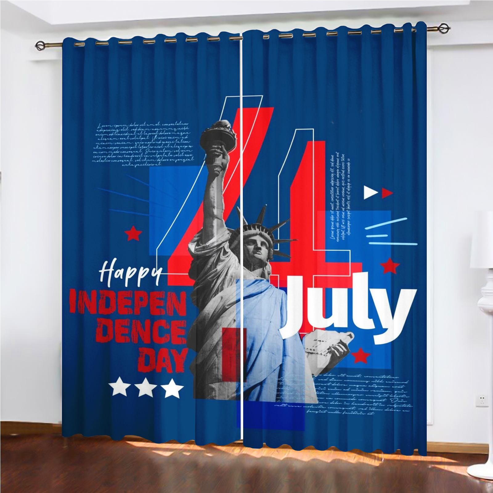 America 250th Anniversary Curt - огляд і ціна Home Decor Curtain