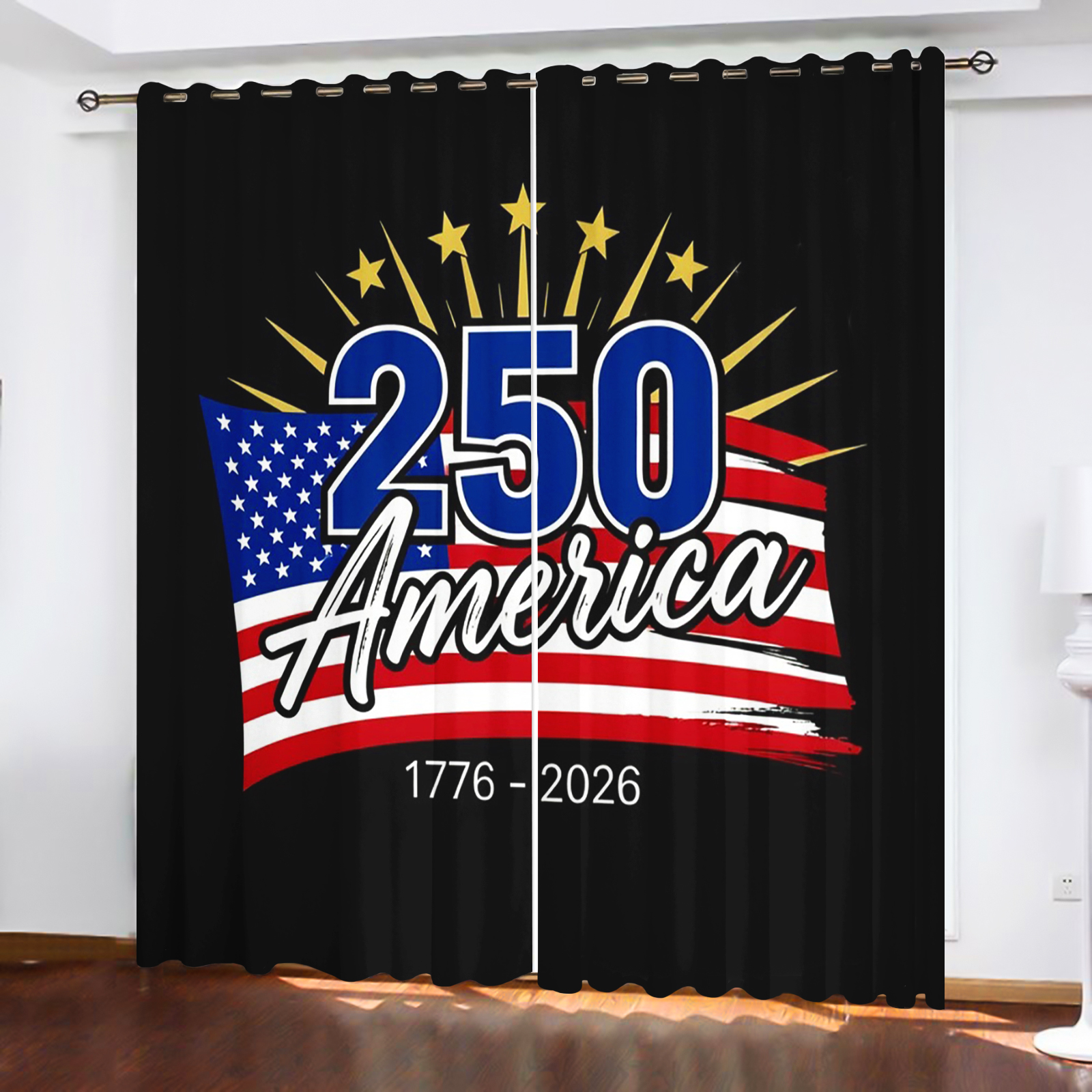 America 250th Anniversary Curt - огляд і ціна Home Decor Curtain