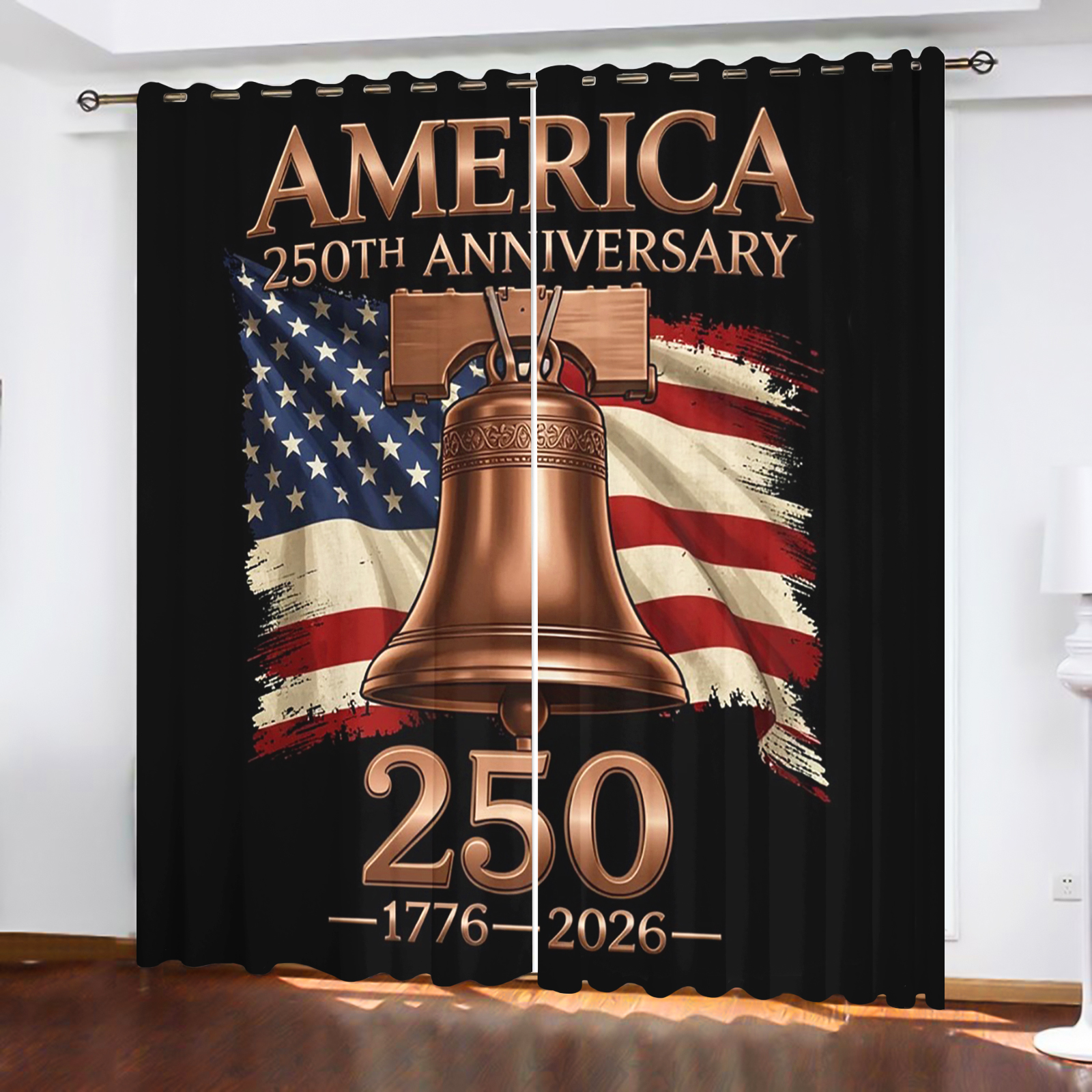 America 250th Anniversary Curt - огляд і ціна Home Decor Curtain