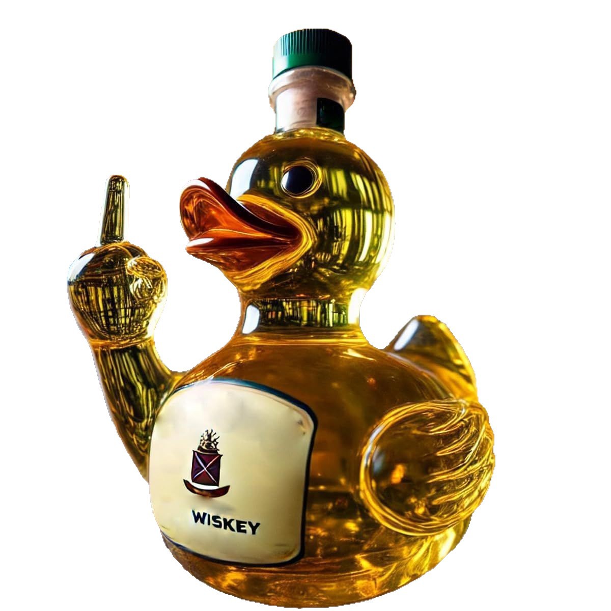 New Funny Duck Shape Glass Whi - огляд і ціна Home Decor Duck