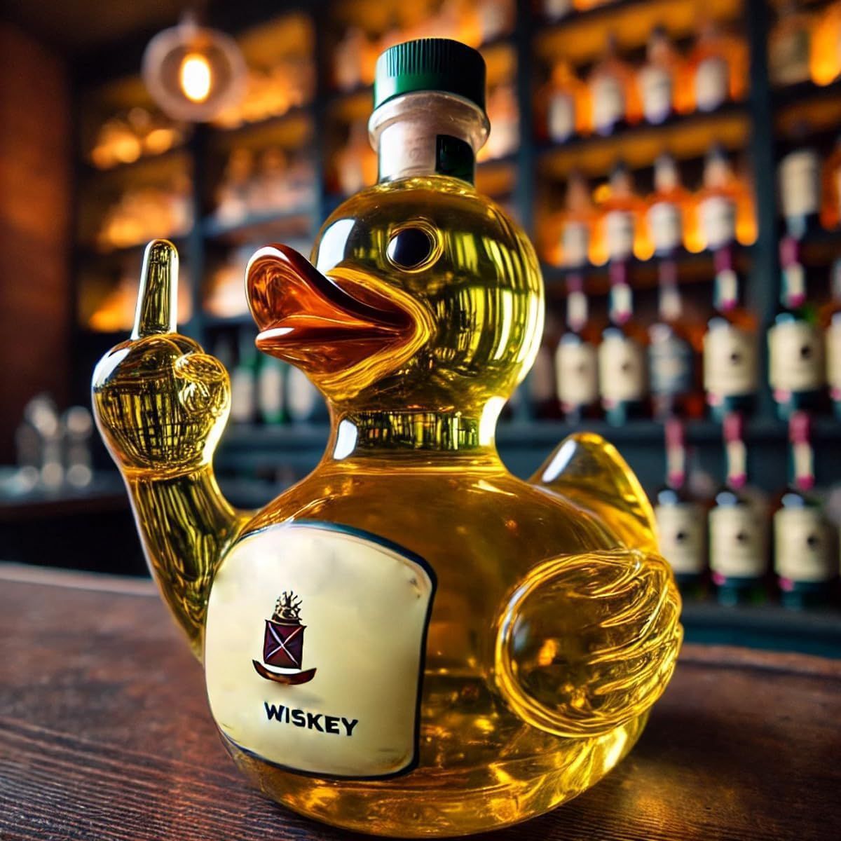 New Funny Duck Shape Glass Whi - огляд і ціна Home Decor Duck