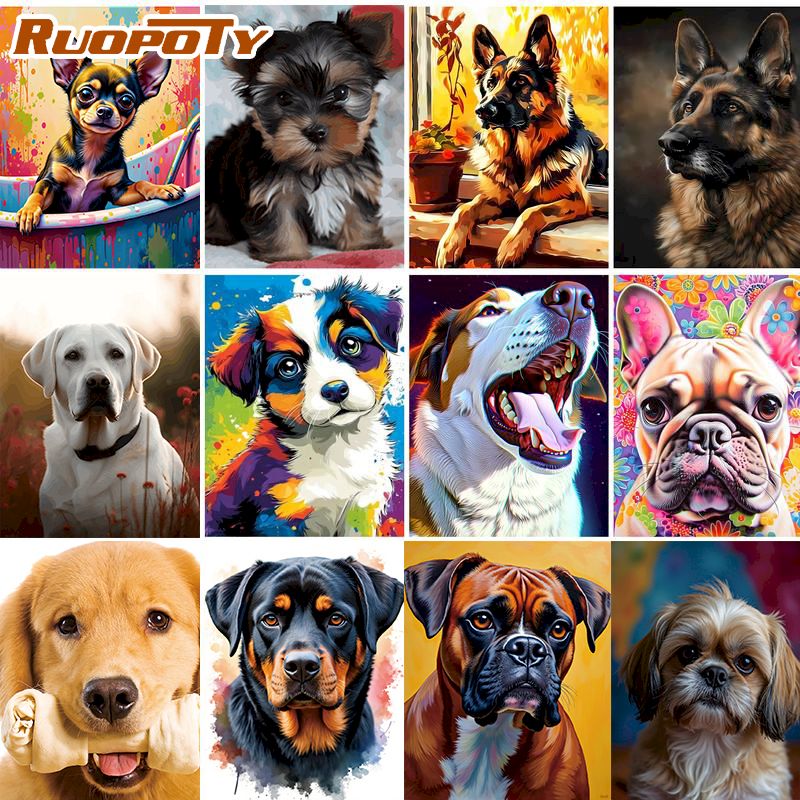 RUOPOTY Dog Diamond Painting H - огляд і ціна Home Decor Diy Ideas
