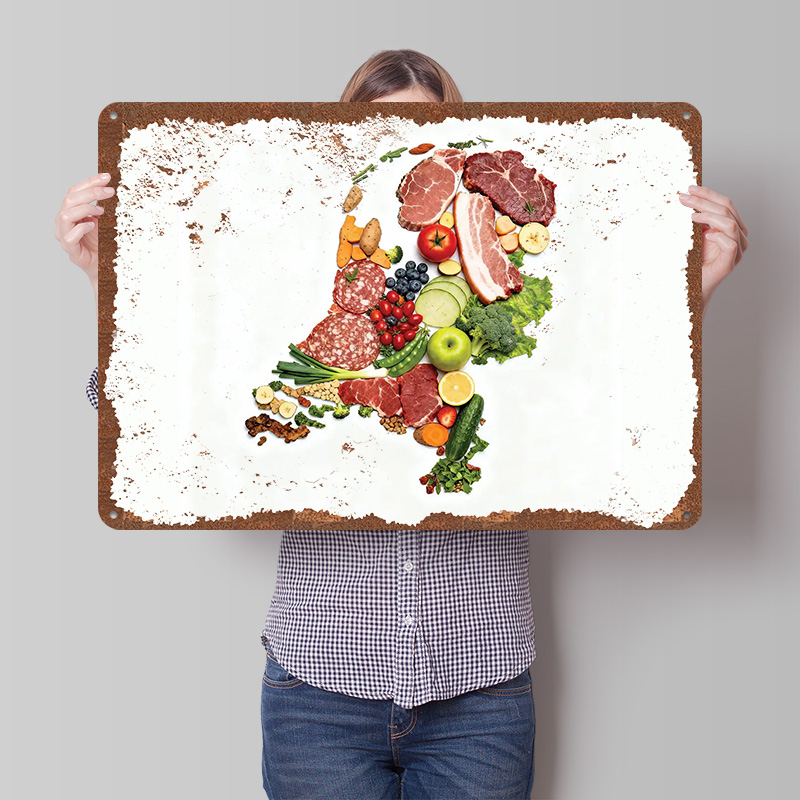 Food Map of Netherlands Made F - огляд і ціна Home Decor Netherlands