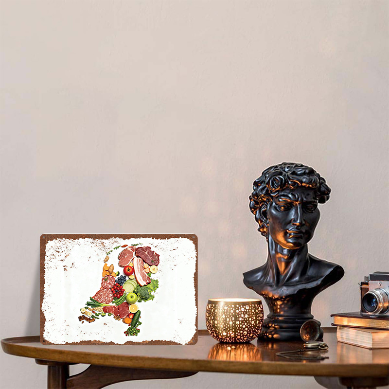 Food Map of Netherlands Made F - огляд і ціна Home Decor Netherlands