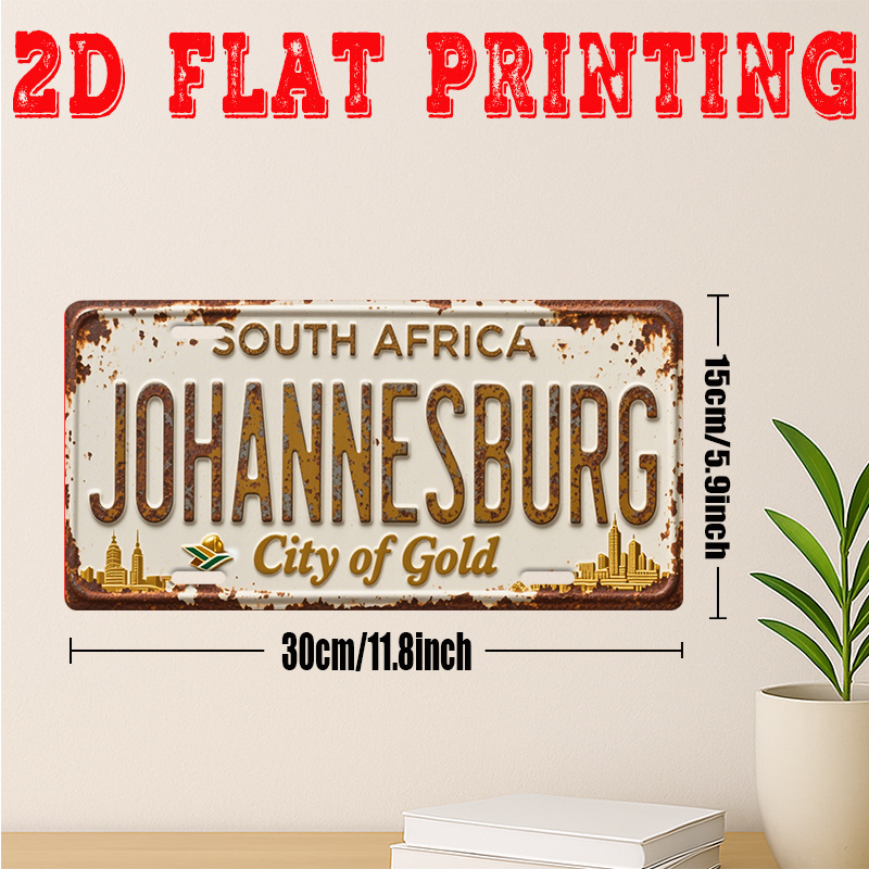 Vintage Metal Tin Sign Johanne - огляд і ціна Home Decor Johannesburg