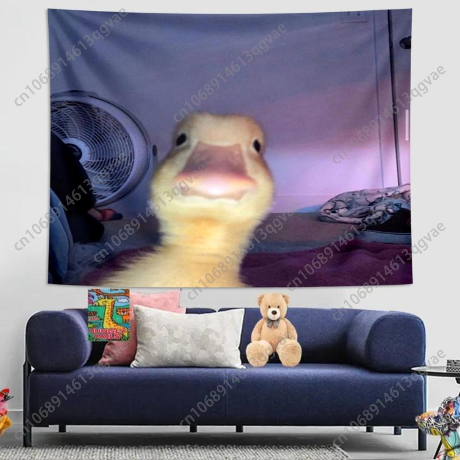 Cute Duck Pattern Tapestry Mul - огляд і ціна Home Decor Duck