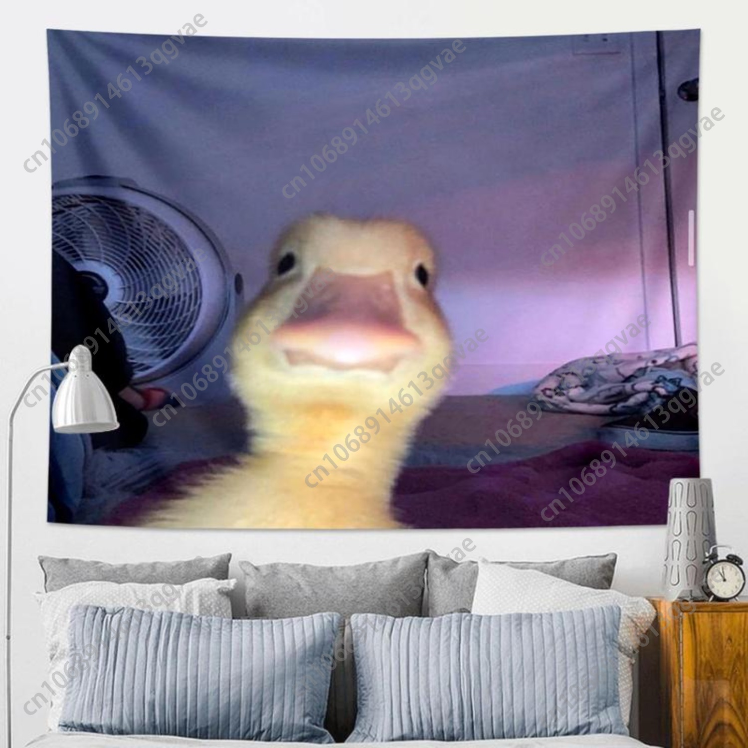 Cute Duck Pattern Tapestry Mul - огляд і ціна Home Decor Duck