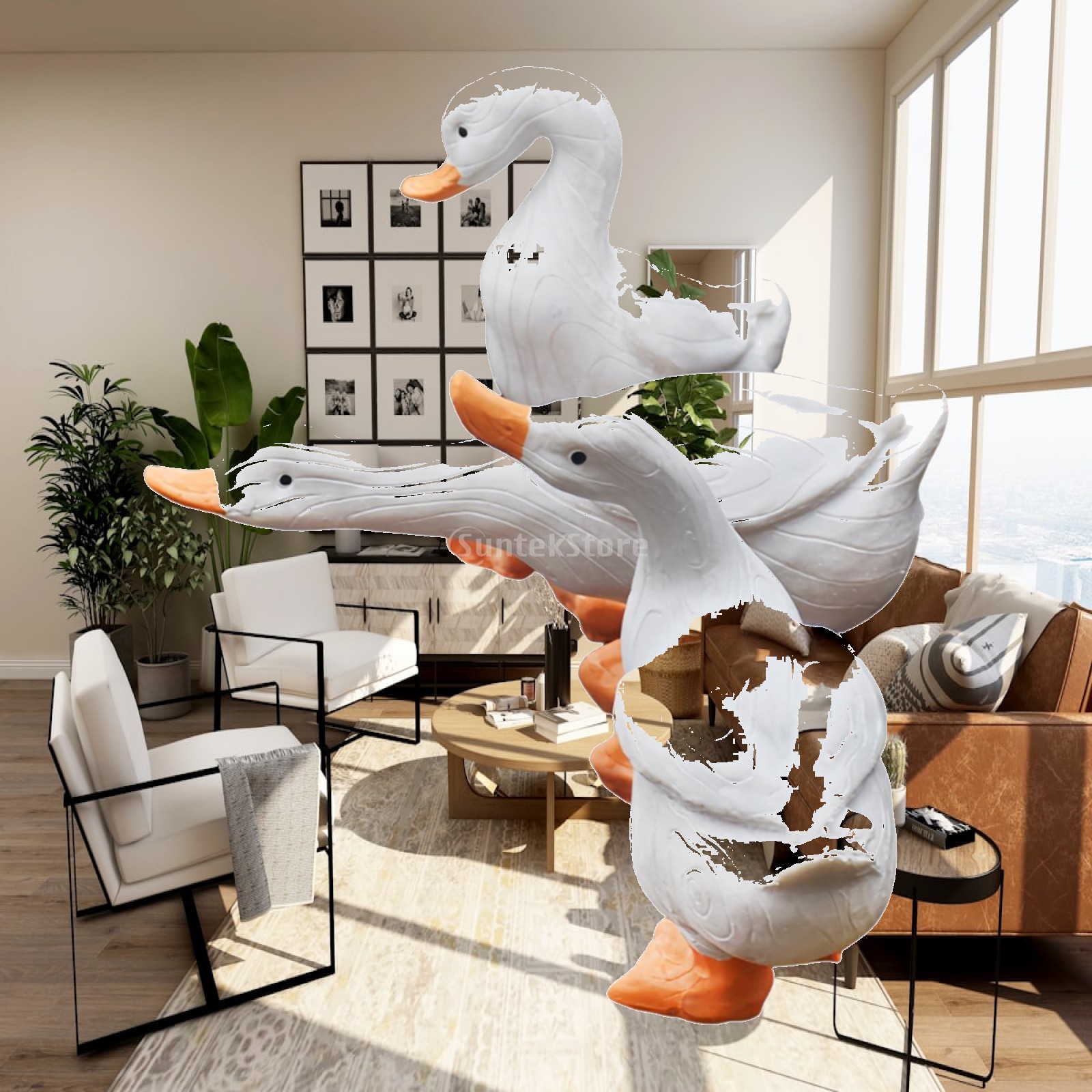 3x Duck Figurines Flower Pot D - огляд і ціна Home Decor Duck