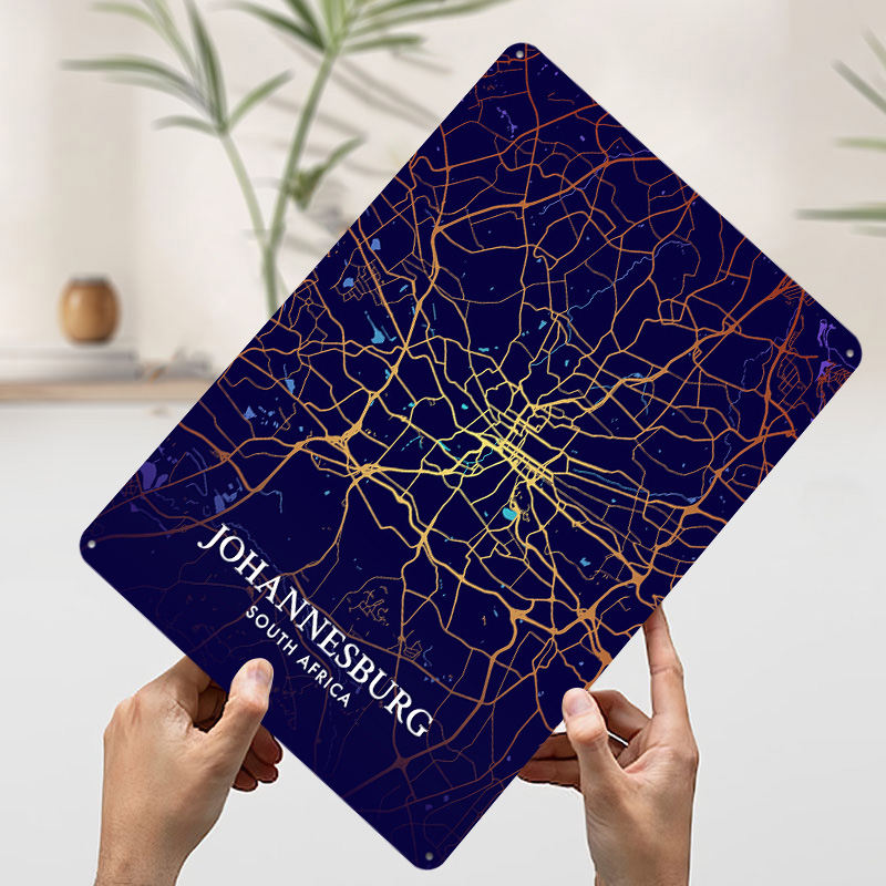 Johannesburg City Map Poster C - огляд і ціна Home Decor Johannesburg